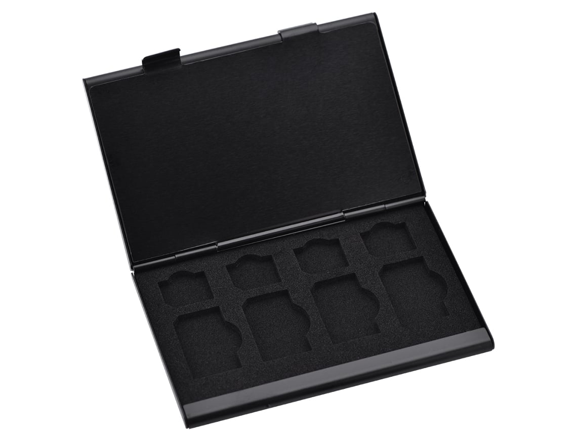 Caja De Almacenamiento Para Tarjetas Sim (almacena 15 Tarjetas Sim Y Herramienta De Extracción De Sim)