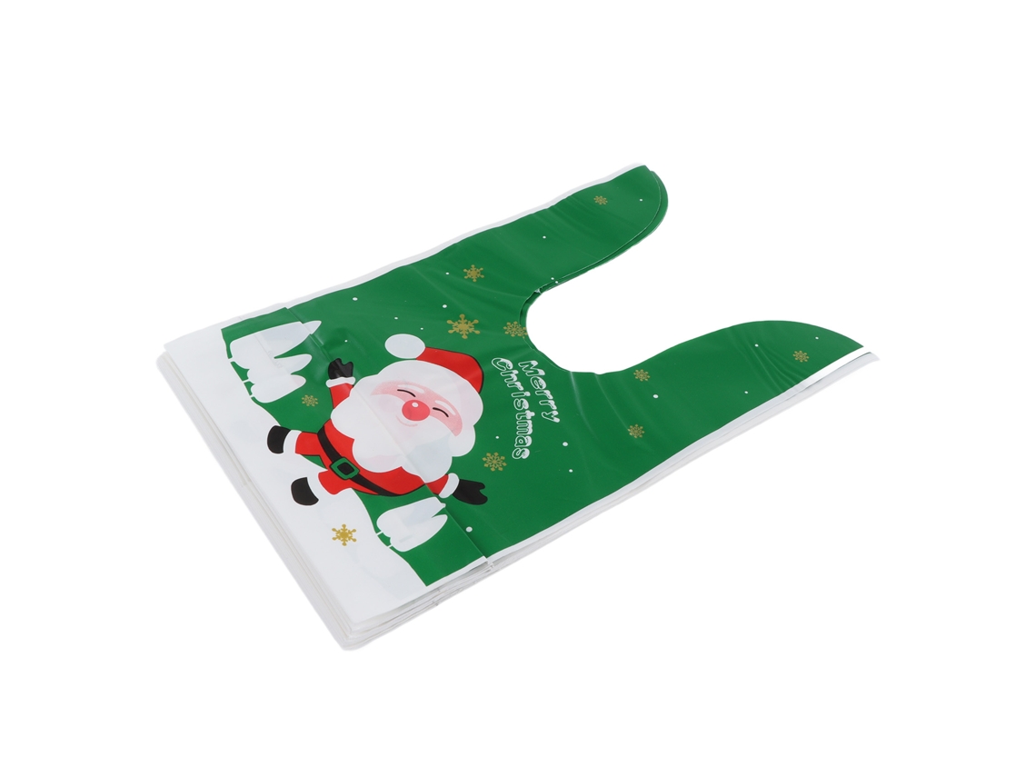 100 bolsas navideñas reutilizables y ecológicas para galletas y dulces