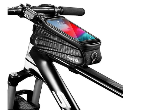 Bolsa impermeable para cuadro de bicicleta, bolsa grande para manillar de tubo frontal, para ciclismo de montaña, BISBISOOUS