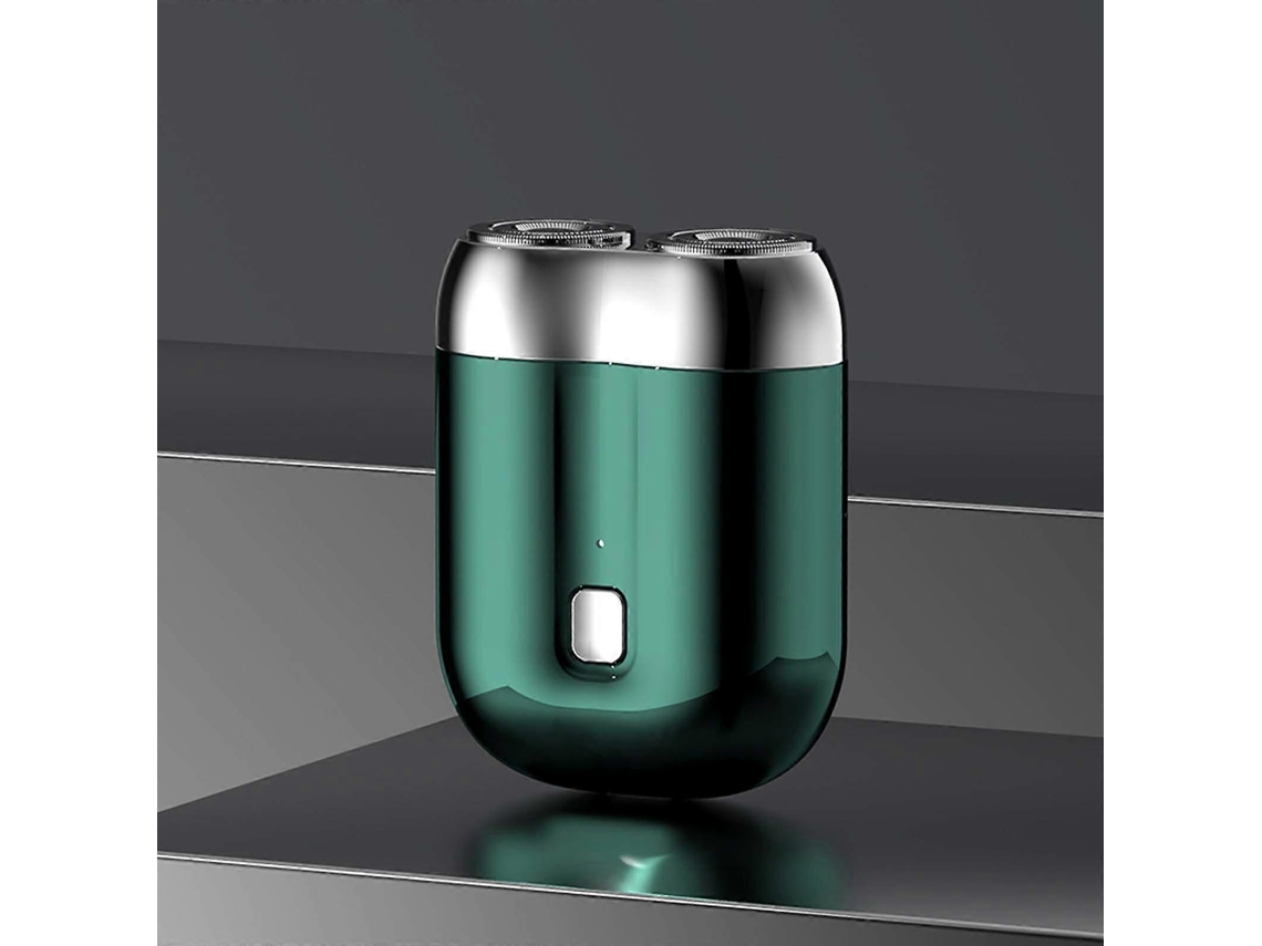 Afeitadora portátil de bolsillo Rosewell 2025 Mini de doble cabezal, lavable y con anillo magnético doble.