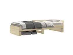 Maison Exclusive - Estructura De Cama Con Cabecero Roble Sonoma 80 X 200 Cm