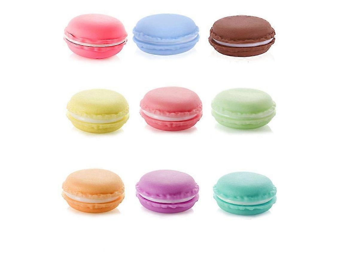 Mini joyero con forma de macarrón, organizador de pastillas y auriculares, contenedor multiusos Hengjian