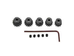 Juego de piñones para motor Mali RC de 12t y 16t, acero cromado Moli 32dp 3.175mm para coches Traxxas Arrma a escala 1/10