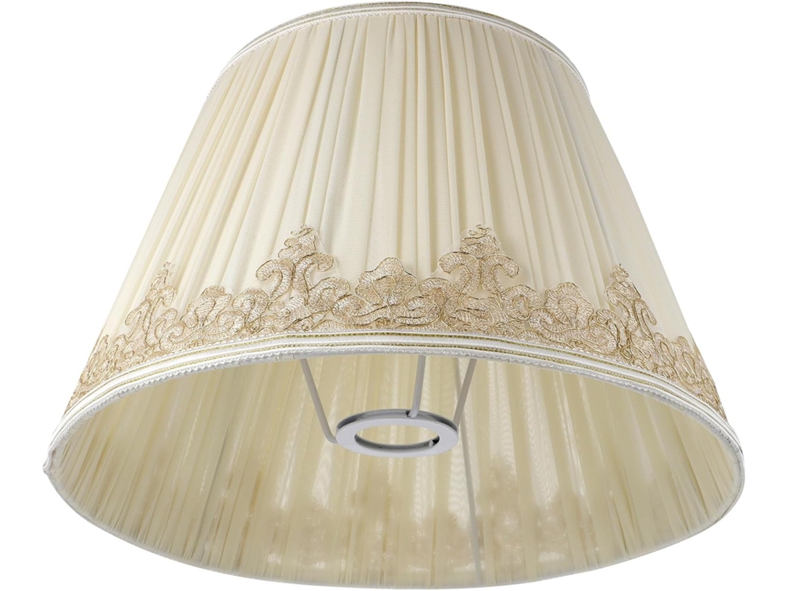 Lámpara De Mesa De Tela Beige Para Dormitorio