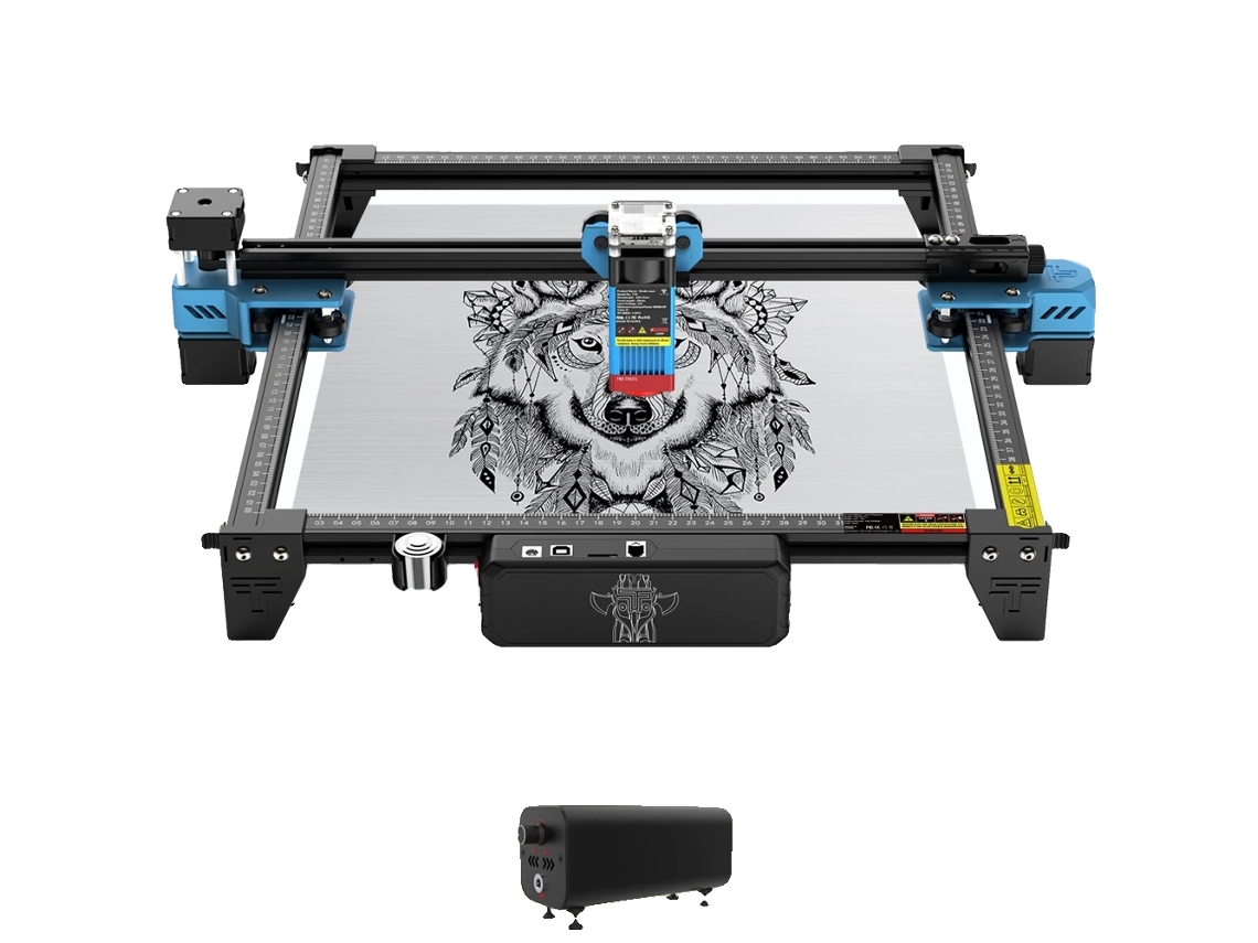 Máquina de grabado láser, 40 W de potencia, compatible con el software Lightburn, paquete de 2, TTS 10 Pro de 80 W, enchufe europeo OEM