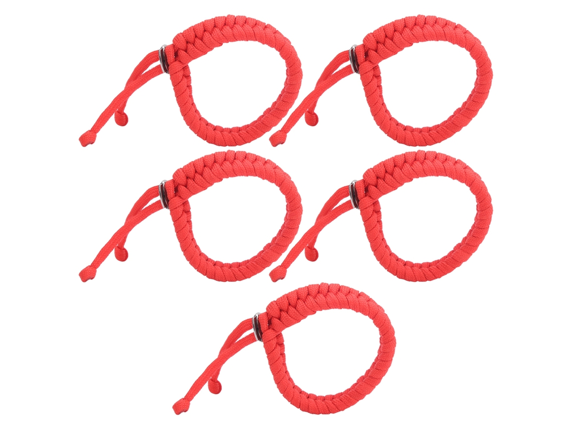 Pulseras De Supervivencia Para Exteriores Con Cordón De Paracaídas Ajustable Para Uso Diario Y Emergencias.
