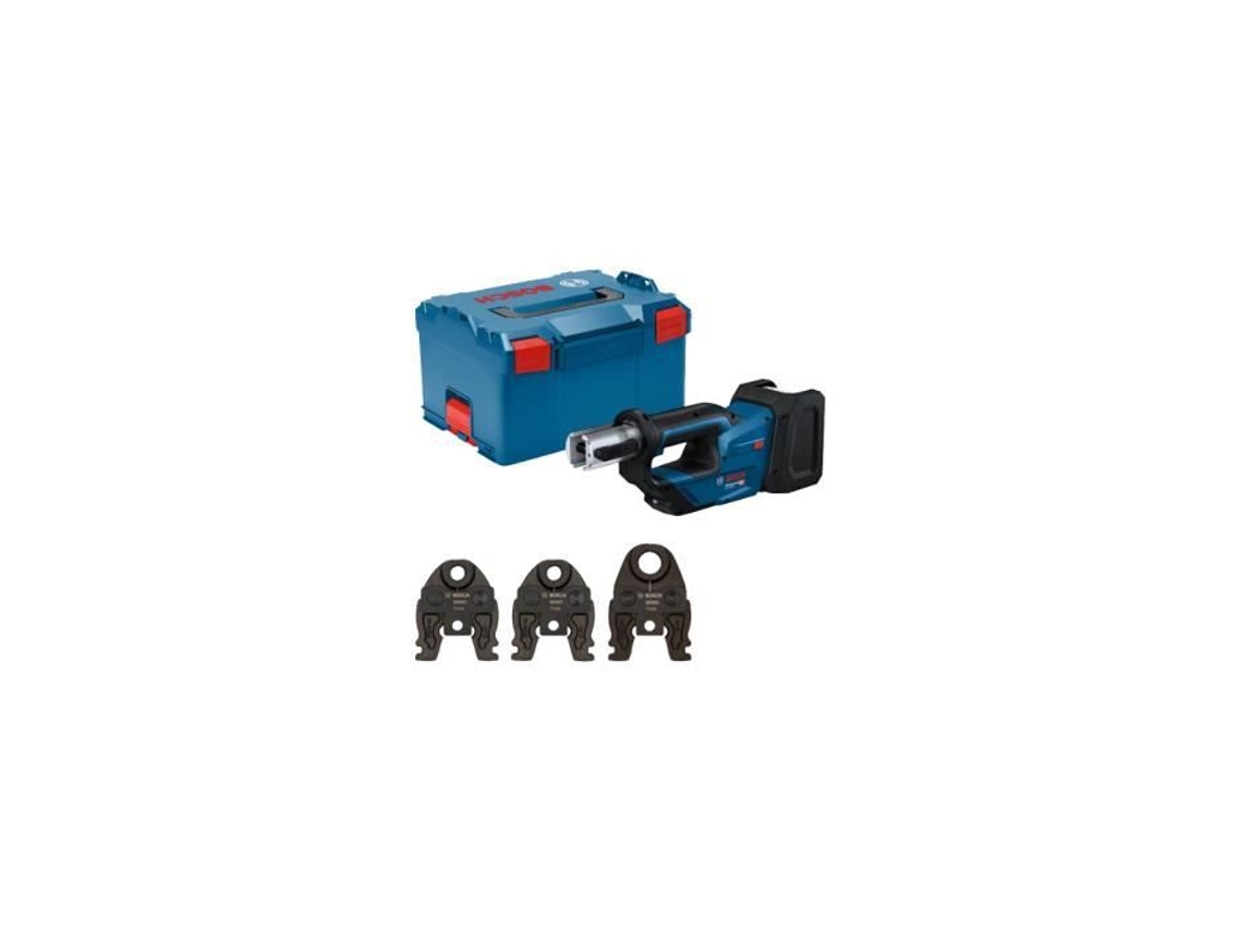 Crimpadora inalámbrica profesional GPT 18V-19 de 3 mordazas, tipo Th16/20/26, L-Boxx 238 06019M2004 BOSCH