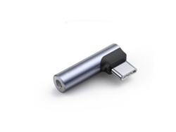 Adaptador De Usb-c A 3,5 Mm En Ángulo Recto Para Un Sonido Nítido Y Sin Retardo En Auriculares, Teléfonos Móviles Y Tabletas.