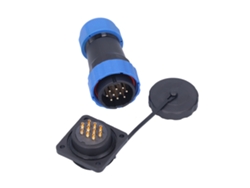 Conector De Alimentación Impermeable Ip68, Enchufe Y Toma De Aviación Cuadrados, 4 Orificios, 380 V 10 A Sp2810