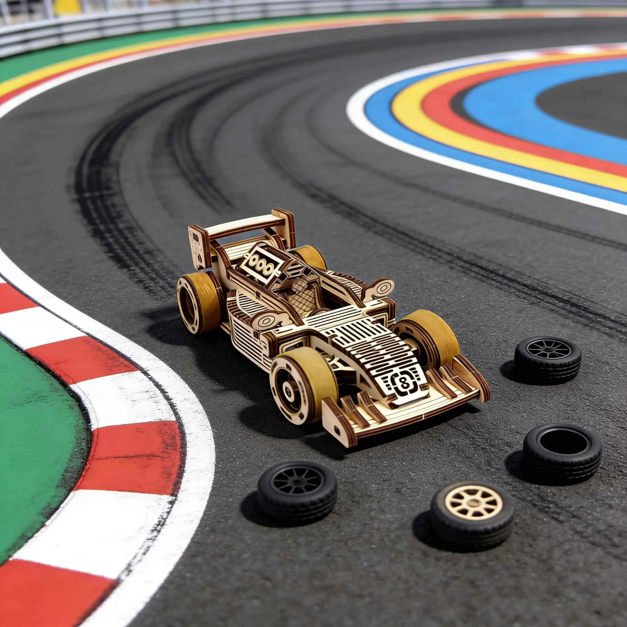 Rompecabezas De Madera 3d De Un Coche, Modelo De Madera Para Armar