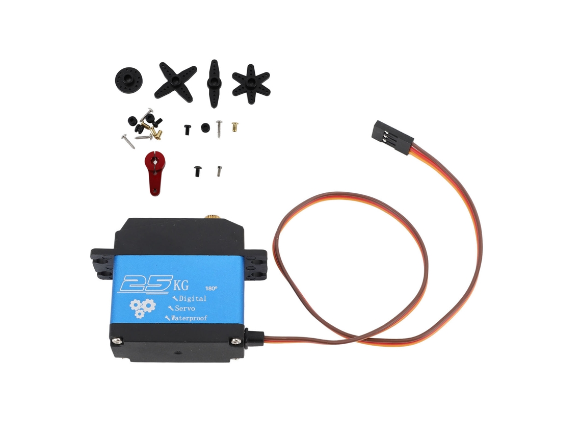 Servo Rc De 25 Kg Con Engranajes Metálicos De Posicionamiento De Precisión Para Equipos De Automatización De Robots Dc4.8-7.2v