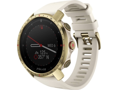 Reloj Deportivo POLAR GRIT X PRO SAFIRA (Bluetooth - Autonomía hasta 40 horas - Beige Dorado)