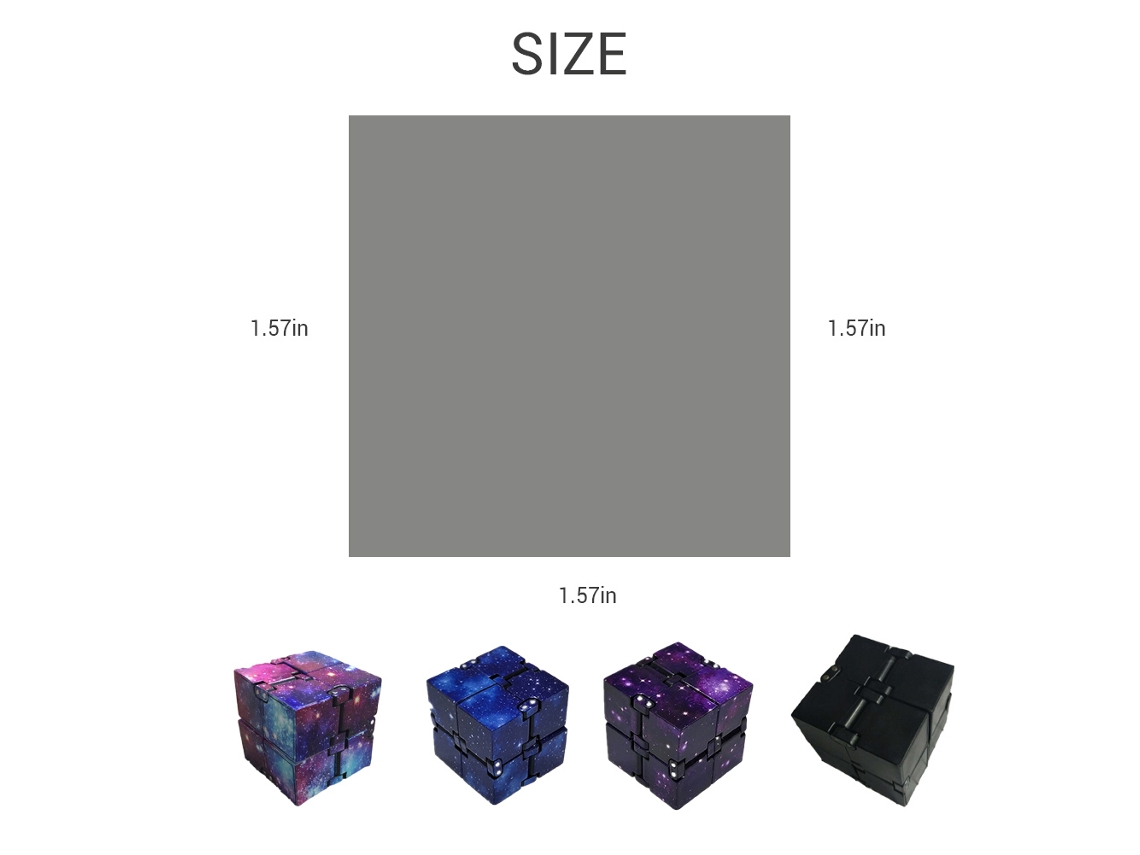 Ats-mini Cubo Abs Para Alivio De Estrés Anti Ansiedad Juguete Edc Divertido Para Niños Y Adultos
