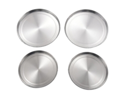 4 Cubiertas De Acero Inoxidable Para Cocina – Redondas, Resistentes Y Lavables