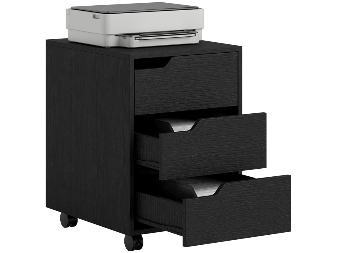 Cajonera Negra Con Ruedas