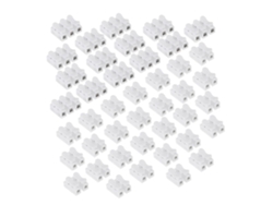 100 Conectores Eléctricos De Inserción Rápida Con Terminales De Manganeso.