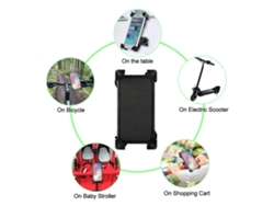 Soporte Para Teléfono Para Bicicleta De Montaña Antichoque Con Base Giratoria De 360° Universal De 3,5 A 6,5 Pulgadas.