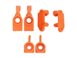 Cazoleta De Dirección E Eje Trasero Con Porta-cubo C Para Coches Rc Rustler Stampede Slash 2wd 1/10 Naranja
