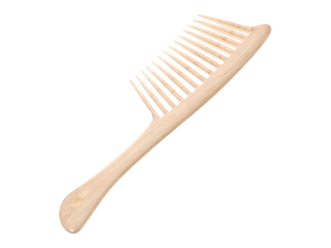 Peine de dientes anchos para el cuidado del cabello, para uso doméstico, beige, 20 x 10 x 0,5 cm, 1 pieza Jinyubo Store