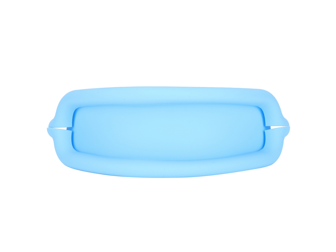 Capa De Faixa Para Fones De Ouvido Ios Earbuds Max De Silicone Lavável Macio Azul Claro