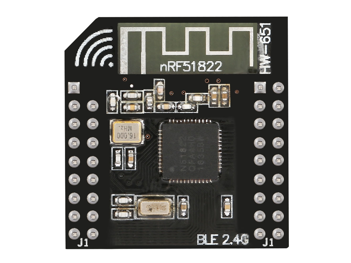 Módulo Bluetooth 4.0 BLE NRF51822 de 2,4 GHz de tamaño reducido para placa de desarrollo BLE
