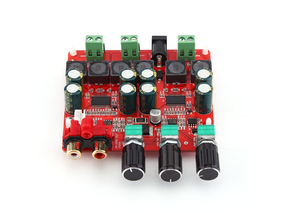 Placa De Amplificador De Potencia Digital Subwoofer Estéreo Canal 2.1 Tpa3118 Dc 12v-26v