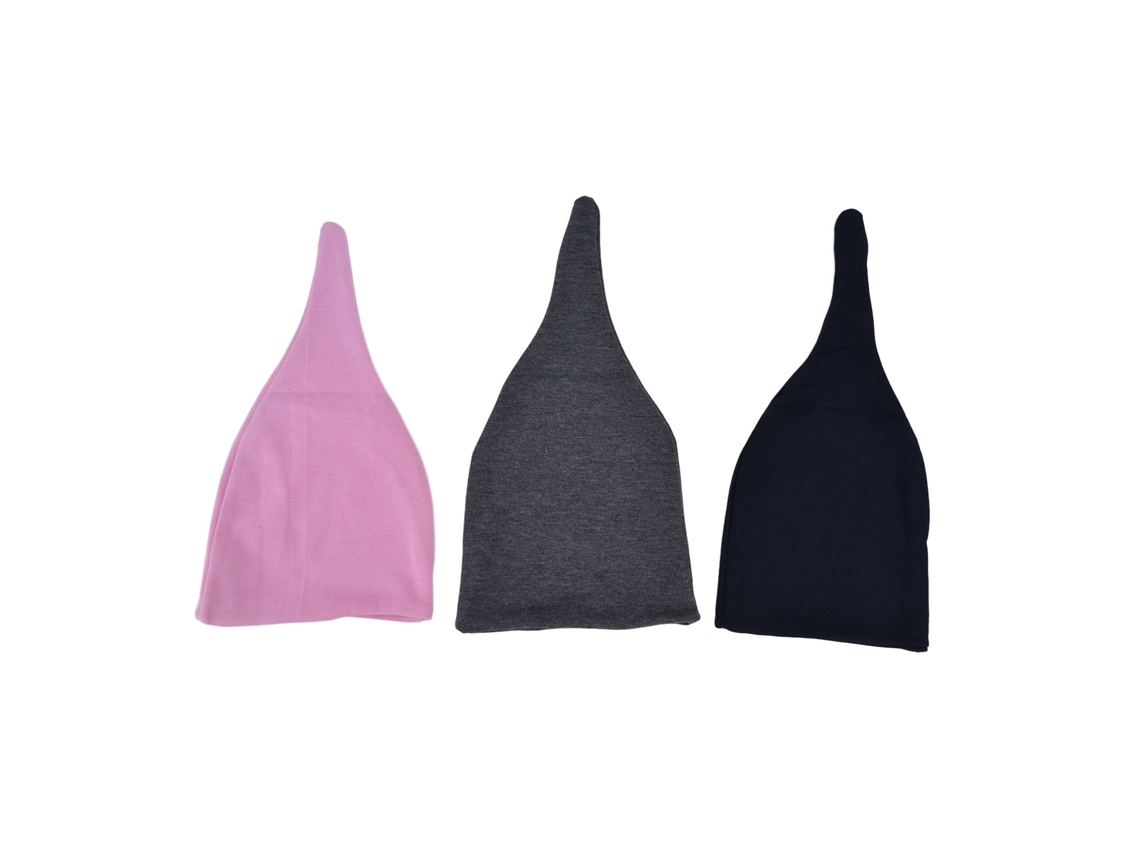 3 Gorros De Algodón Suaves Y Transpirables Para Bebés Y Niños Pequeños (talla Única)