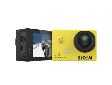 Action Cam SLOWMOOSE Impermeable Wi-Fi 4K 24Fps/2K 30 Fps Amarillo