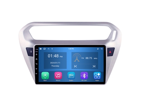 Autoradio 4GB RAM64GB ROM ROVERONE para Peugeot 301 for Citroen C-Elysee CElysee 2012 - 2016 CarPlay Android Coche Radio Bluetooth Navegación