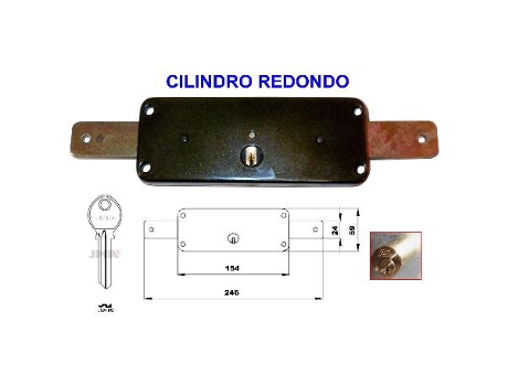 Avl cerradura 8011-a hp persiana cilindro redondo