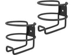 Juego De 2 Portavasos De Hierro, Soporte Para Botellas De Agua Resistente A La Intemperie, Montaje Trasero Seguro.