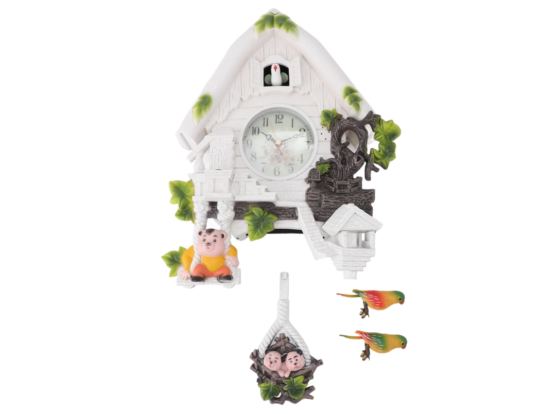 Reloj de cuco Baok con alarma de voz de pasajero, estilo europeo clásico, ideal para la habitación de los niños, la sala de estar y la escuela.