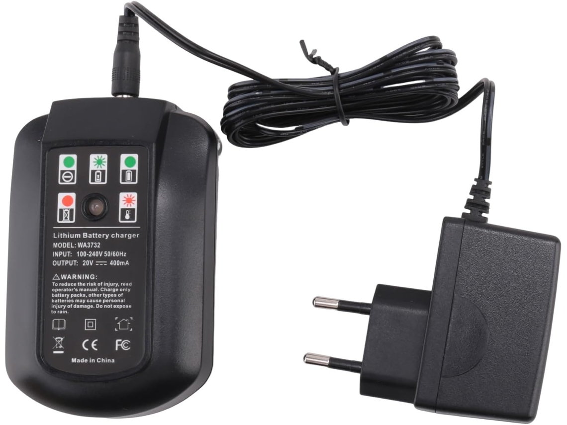 Cargador De Litio Wa3742 De 20 V Para 18 Baterías Wa3578, Wa3525, Wa3520, Wa3575 Y Wa3732, Enchufe Europeo.