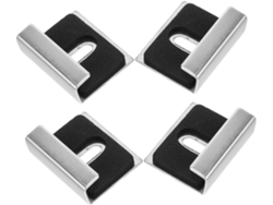 Clips Metálicos Espejos 4 Piezas Tornillos Reparación Soportes Pared Resistentes Marco Kit