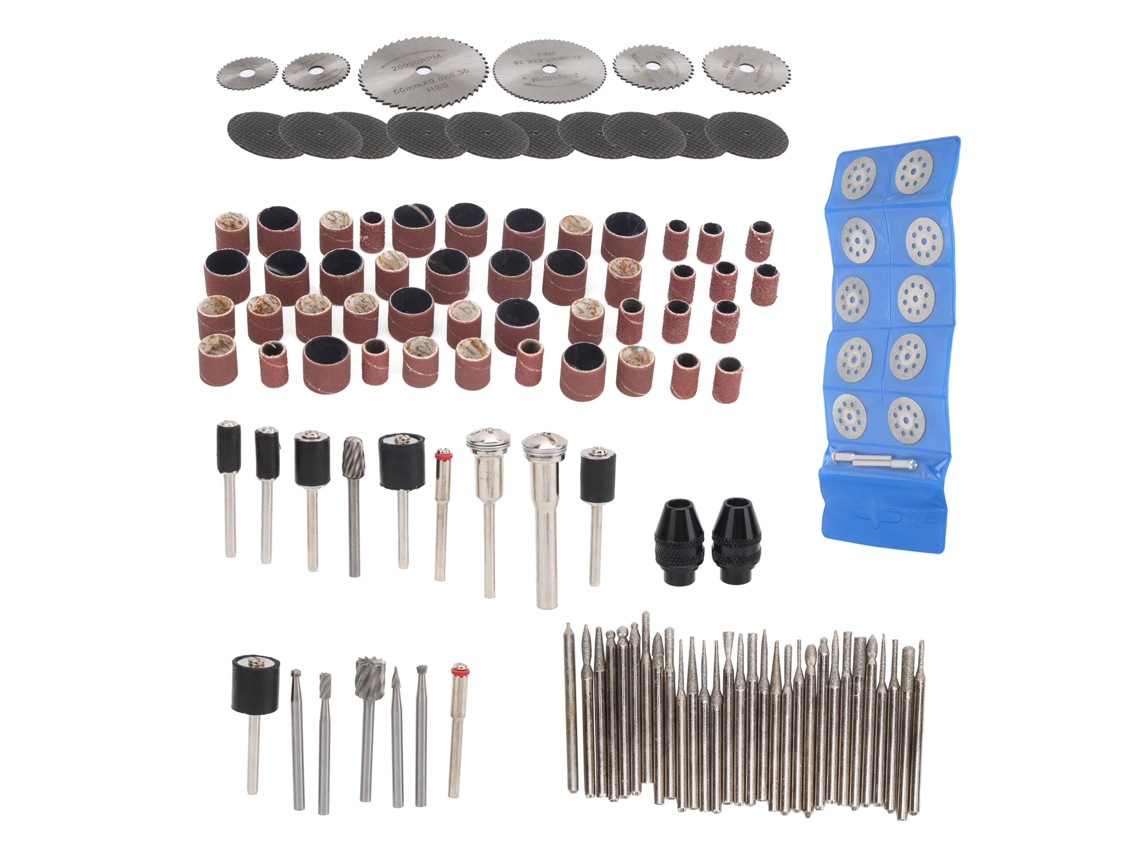 Kit De Accesorios Para Lijadora Eléctrica De 121 Piezas: Hoja De Sierra Circular, Discos De Lijado Hss, Herramientas De Apertura.
