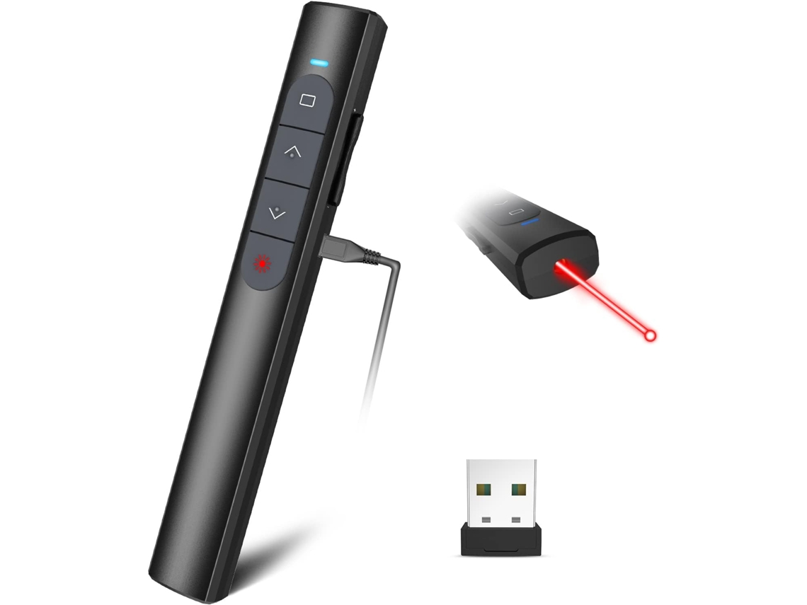 Presentador Clicker Powerpoint Control Remoto Inalámbrico Para Presentaciones Gertiz