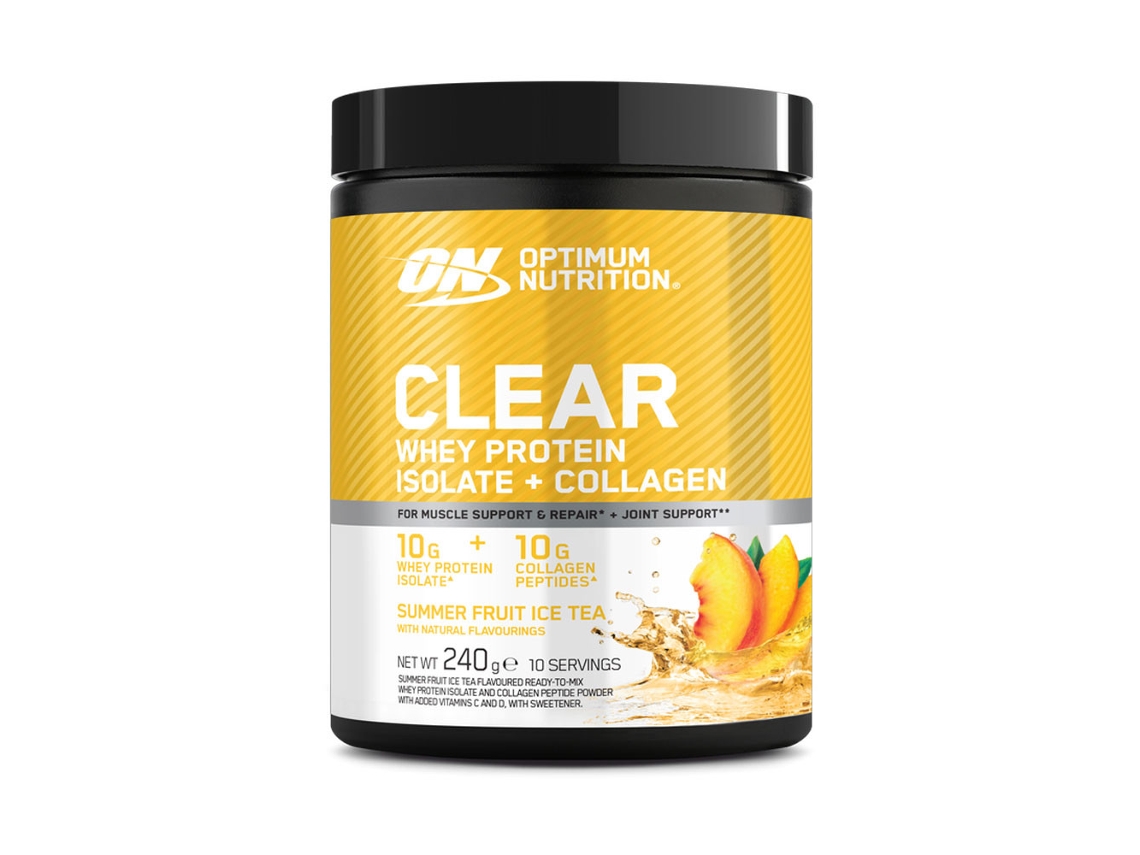 Aislado de proteína de suero de leche transparente Optimum Nutrition (240 g)
