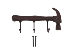 Gancho De Pared De Hierro Fundido, Estilo Industrial, Decorativo Para Bar/entrada, 25,5 X 13 X 5 Cm.