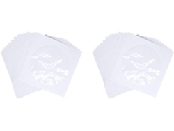 Paquete De 200 Fundas Para Cd Y Dvd Con Cierre De Solapa Transparente.