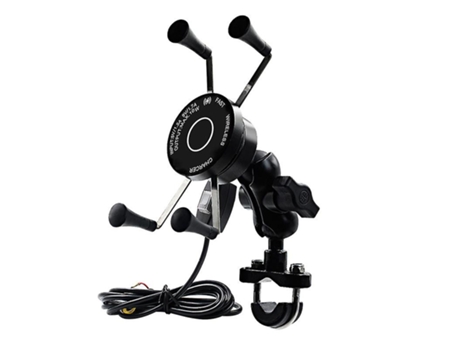 Motorcycle Phone Mount Motorcycle Wireless Fast Charger Waterproof Phone Holders