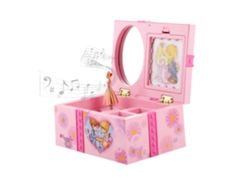 Caja De Música Para Joyas Con Princesa Bailarina Y Lindo Lazo - Regalo Para Niñas