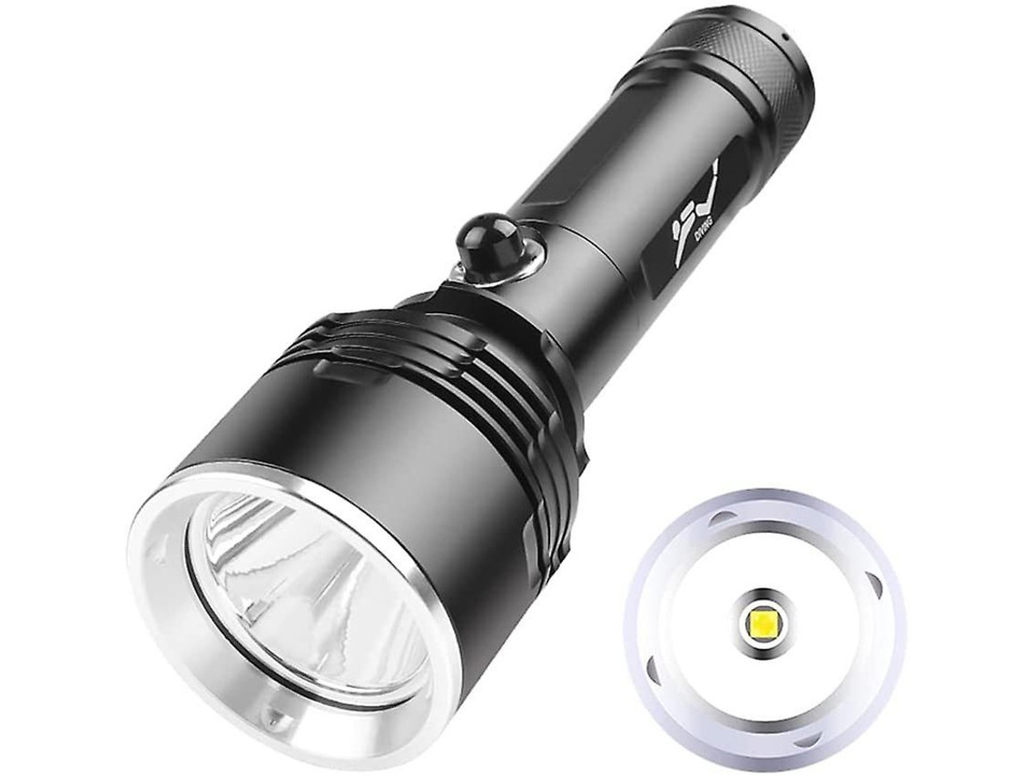 Linterna de buceo Yizhood XHP70 LED de 3000 lúmenes, 3 modos, 150 m, color negro