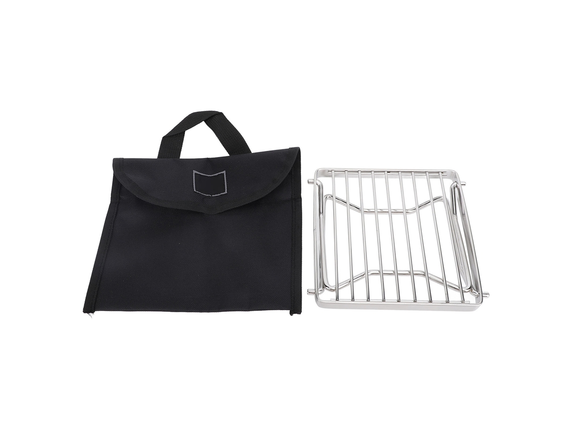 Parrilla Portátil De Acero Inoxidable Para Acampar Con Patas Plegables, Soporte Para Fogata De Exterior.