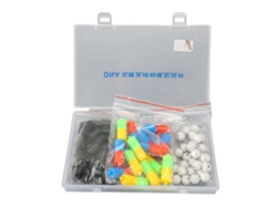 Kit educativo de modelo de doble hélice de ADN para ensamblar un juguete didáctico de ciencias biológicas.