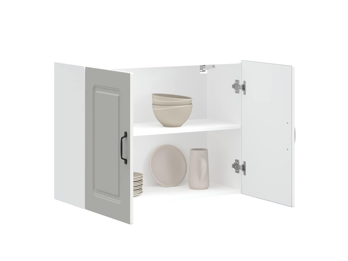 Armario De Pared Para Cocina Kalmar Madera De Ingeniería Blanca