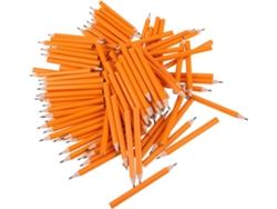 Lápices Miniatura Para Niños Y Niñas, 200 Unidades, Cortos, Ergonómicos, De Mina Redonda, Amarillos.