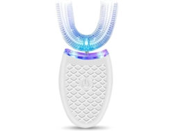 Cepillo de dientes eléctrico ultrasónico en forma de U para adultos, limpieza bucal completa de 360°, color blanco