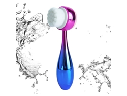 Cepillo Facial 2 En 1 Para Limpieza Y Exfoliación, Cepillo Manual 3d Azul Para Limpieza Facial Con Cerdas Suaves.
