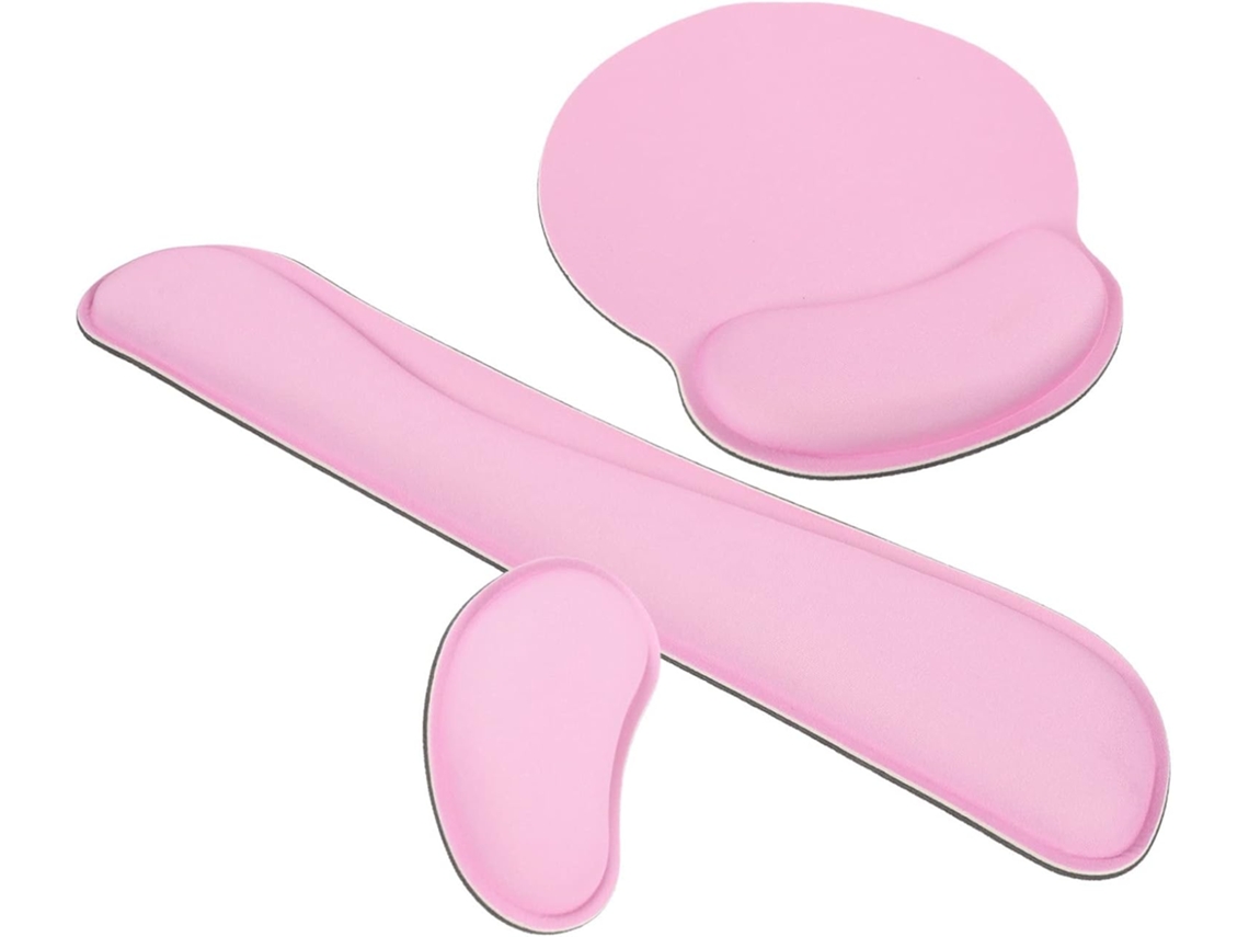 Reposamuñecas para teclado y ratón fabricado con espuma viscoelástica.