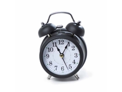 2026-reloj Despertador De Campanas Gemelas 3 Pulgadas Metal Mecánico Silencioso Con Batería Para Mesita De Noche Negro